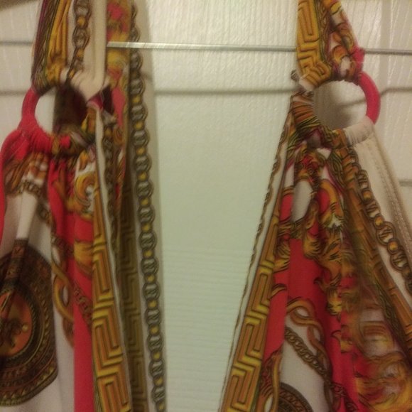 Draped Neck Halter Mini Club Dress - Picture 6 of 7